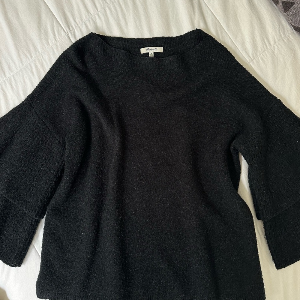 Madewell Black Women's Crew Neck Sweater